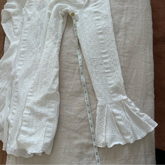 NWT Lulus Mirielle White Textured Long Sleeve Mini Dress - Picture 13 of 16